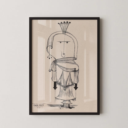 Paul Klee Witch Print: Modern Art Exhibition Poster