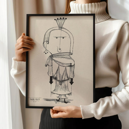 Paul Klee Witch Print: Modern Art Exhibition Poster