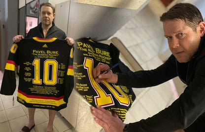 MAILLOT DE CARRIÈRE PAVEL BURE N°10 DE 199 - AUTOGRAPHIÉ - VANCOUVER CANUCKS