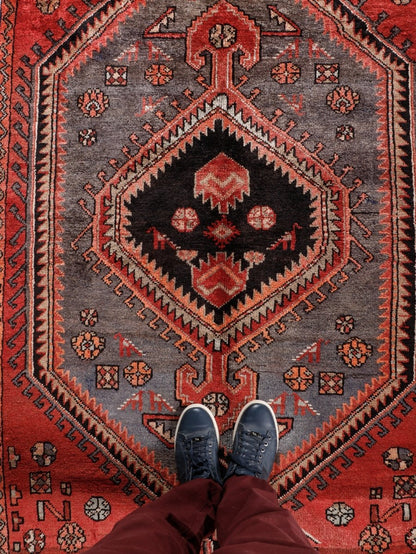 Persian Zanjan Rug | 3' 8” x 7'