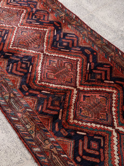 Persian Hamadan Runner Rug | 3' 5” x 8' 11"