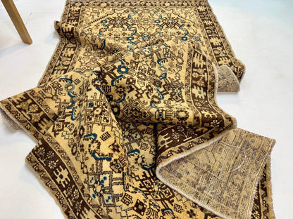 Persian Hosseinabad Runner Rug | 3' 8” x 10' 2"