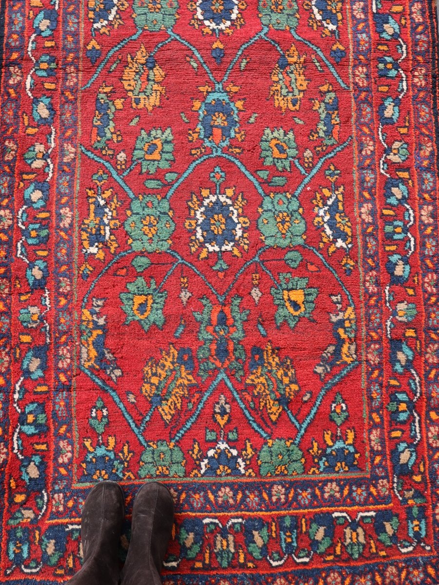 Persian Kurdish Bidjar Runner Rug | 3' 8" x 13' 5"