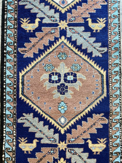 Persian Meshkin Runner Rug | 2' 5" x 11'