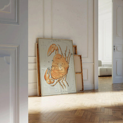 Impression Personnalisable Signe Astrologique Vintage - Cancer | Sidney Hall Art (disponible encadrée à la main ou non encadrée)