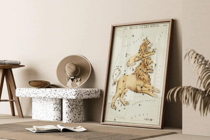 Personalizable Vintage Astrological Sign Print - Leo | Sidney Hall Art (available handframed or unframed)