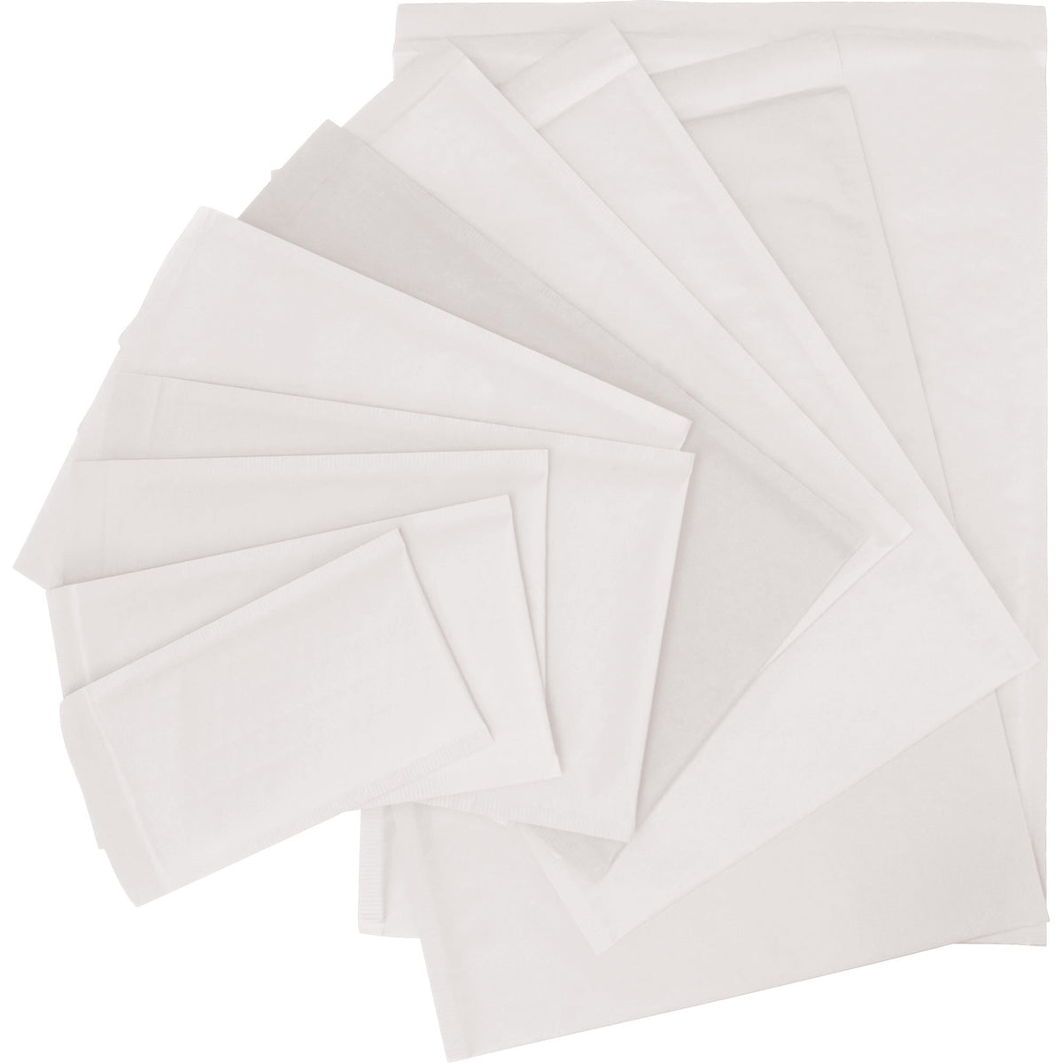 Bubble Shipping Mailer, White Paper, 8-1/2" W x 14-1/4" L
