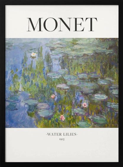 Monet Water Lilies 1915 Canvas Wall Art | Impressionist Museum Poster Print
