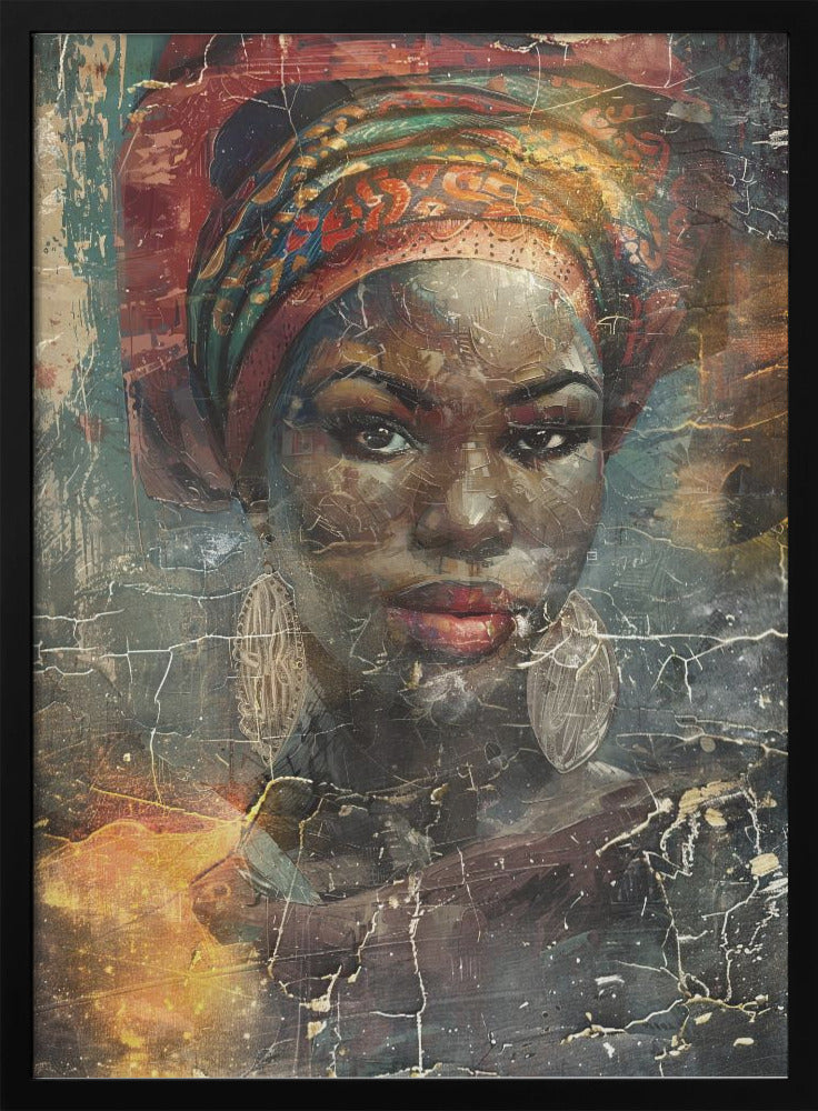 Art mural Illustration d'art africain Art mural 068