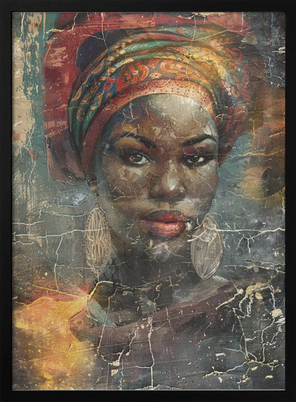 Art mural Illustration d'art africain Art mural 068