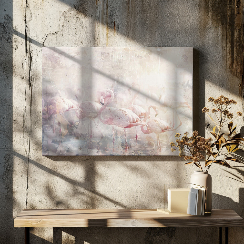 Décoration murale Flamant rose Animal Illustration Art Vintage Décoration murale 10