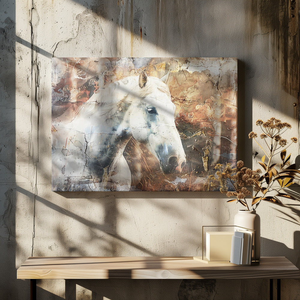 Décoration murale Cheval Animal Illustration d'art vintage Wallart 05