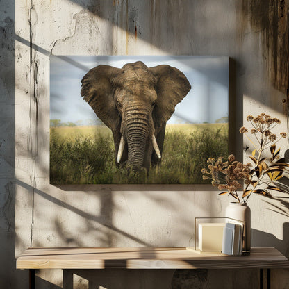 Wall art Encounters in Serengeti. Elephant