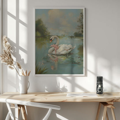Vintage Swan Coquette