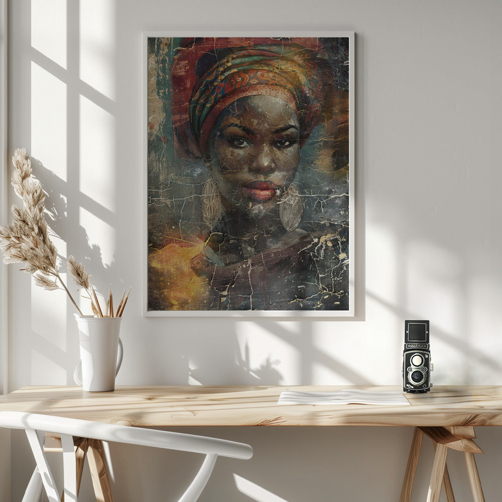 Art mural Illustration d'art africain Art mural 068