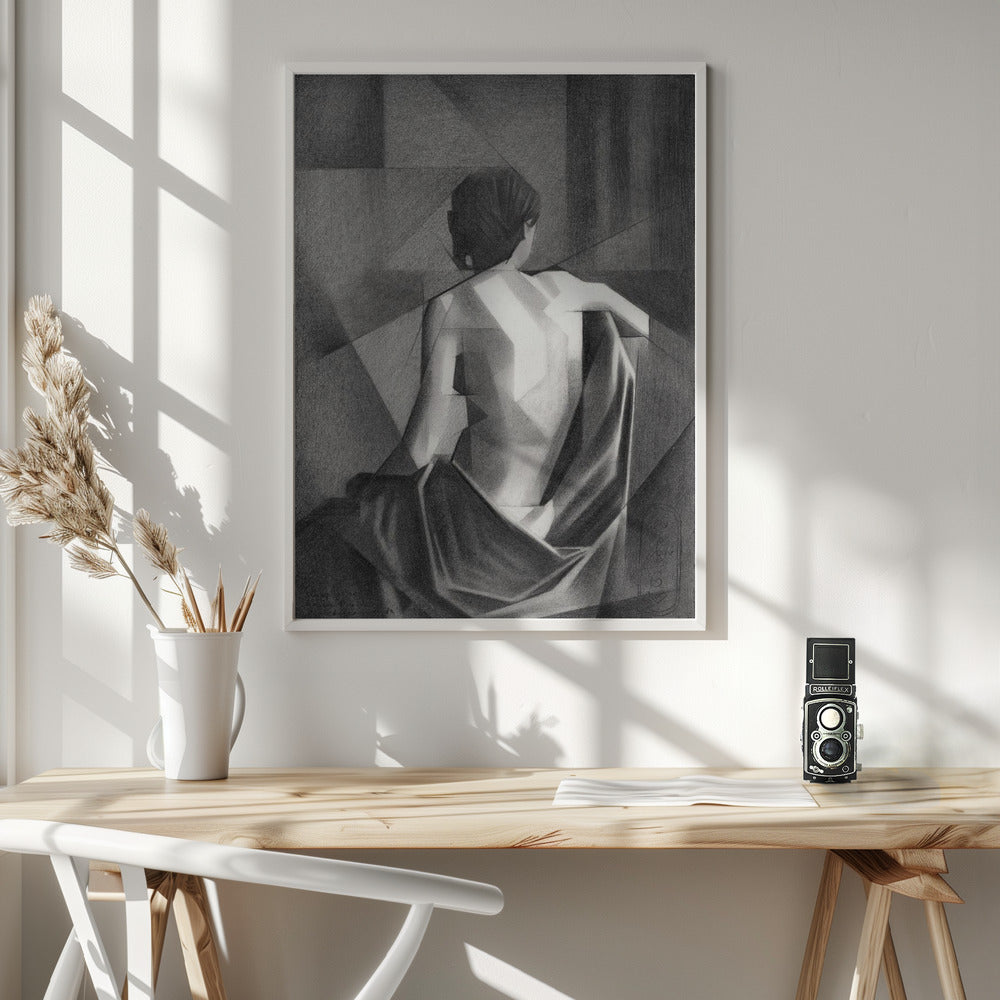 Wall art Study After Eugène Durieu & #039;s Seated Female Nude - 20-08-21
