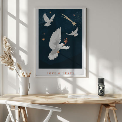 Wall art Love & Peace Canvas Print