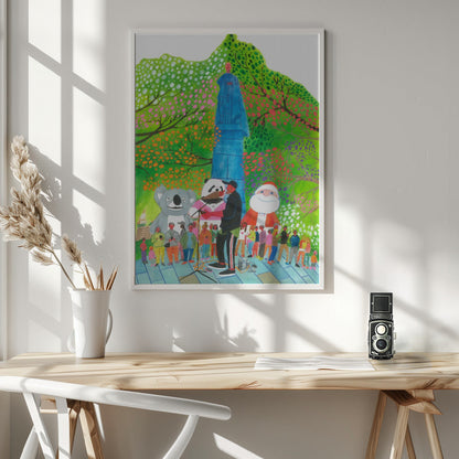 Wall art Street Concert Canvas Print