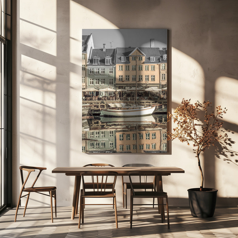 Décoration murale COPENHAGUE VINTAGE Nyhavn tranquille