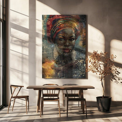 Art mural Illustration d'art africain Art mural 068