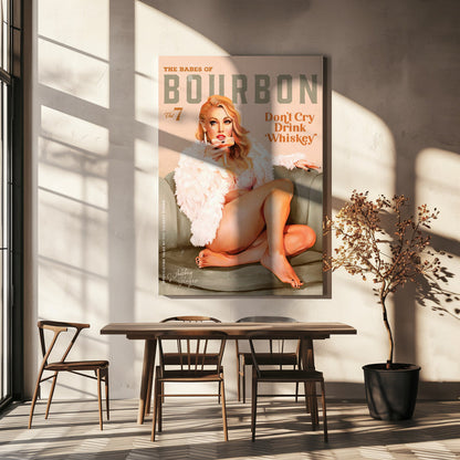 Décor mural Babes of Bourbon Vol 7 Sexy Fille Pin-up Vintage Whiskey