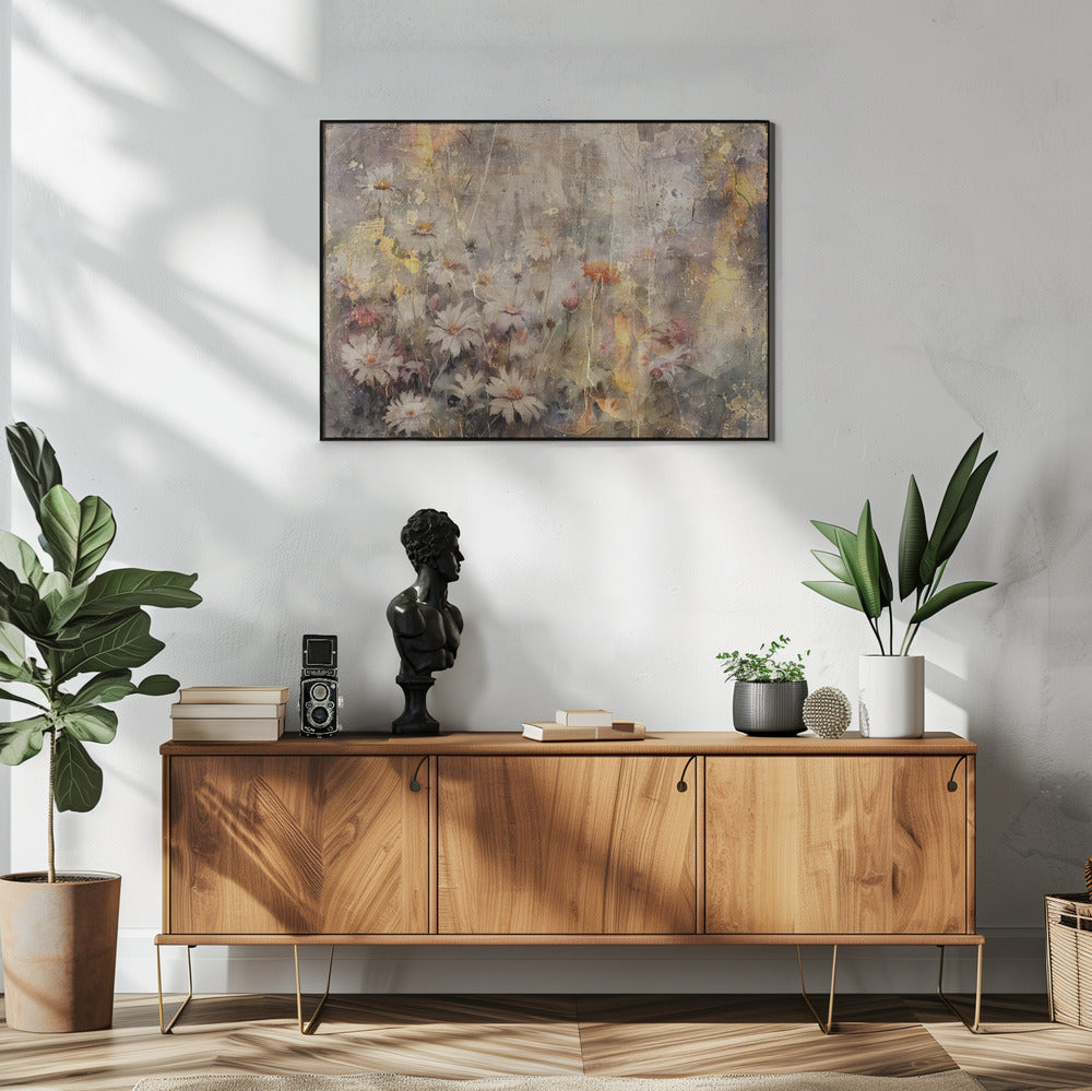 Art mural Fleur Art floral Illustration Décoration murale 010