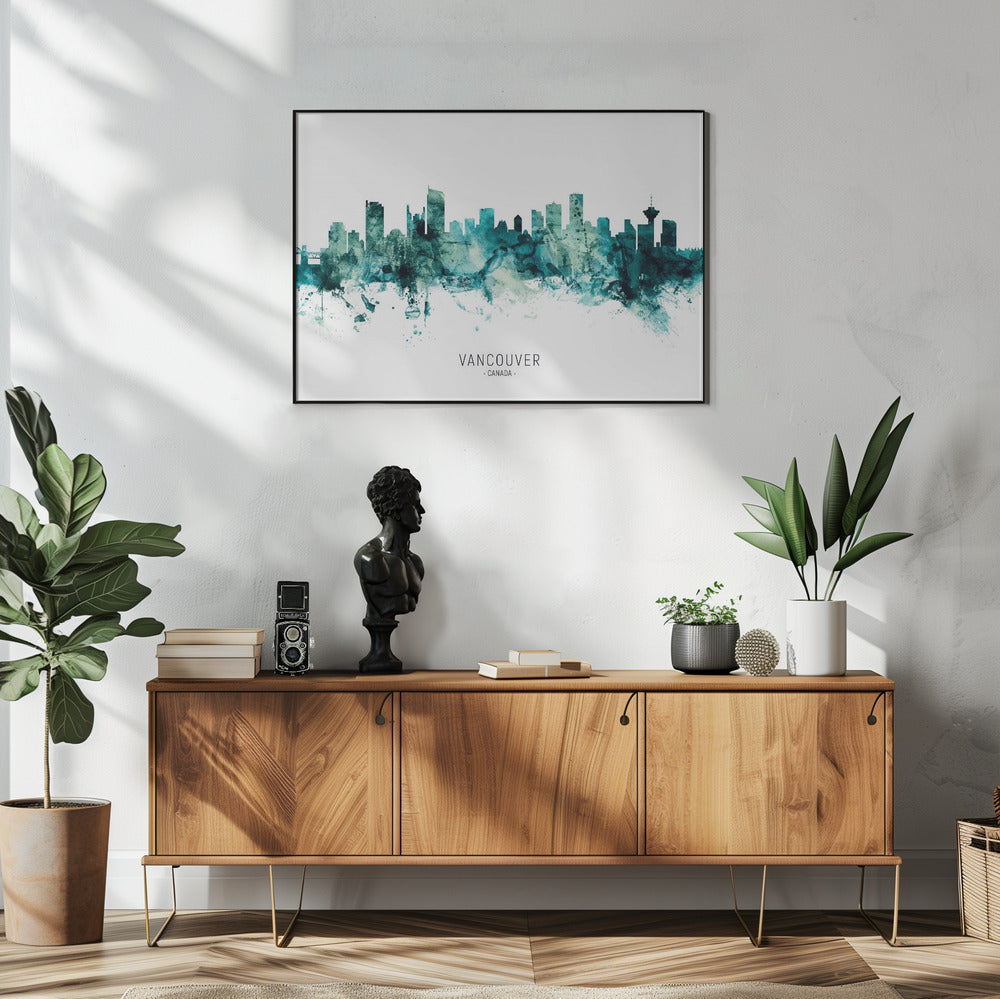 Wall art Vancouver Canada Skyline
