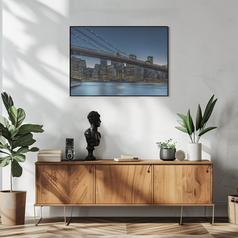 Art mural New York - L'Heure bleue sur Manhattan