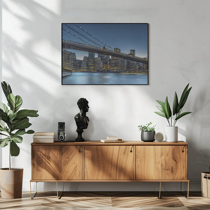 Art mural New York - L'Heure bleue sur Manhattan