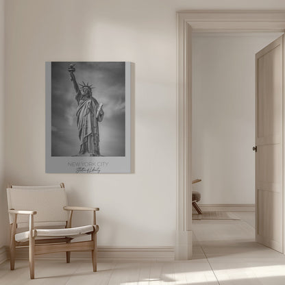 Black and White Statue of Liberty Canvas Wall Art | NEW YORK CITY Statue of Liberty