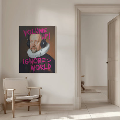 Impression sur toile « Augmenter le volume »