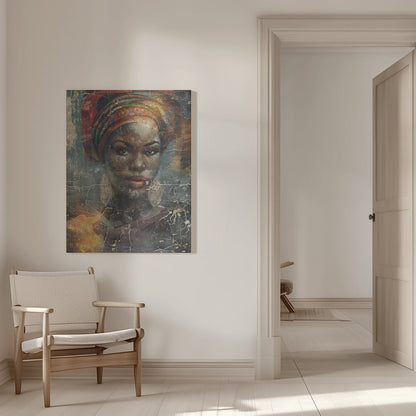 Art mural Illustration d'art africain Art mural 068