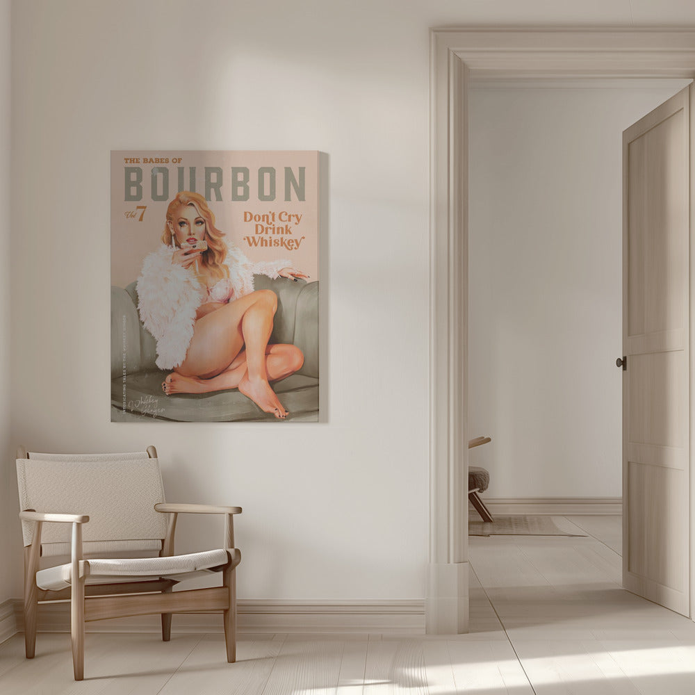 Décor mural Babes of Bourbon Vol 7 Sexy Fille Pin-up Vintage Whiskey