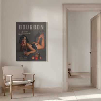 Art mural Babes of Bourbon Vol 6 Choisissez votre poison Pin-up sexy