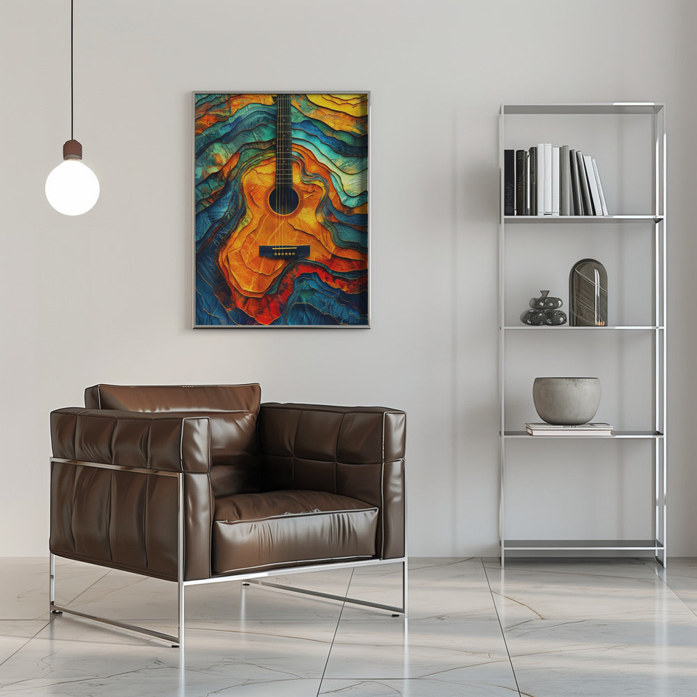 Impression sur toile Guitare Musique 6