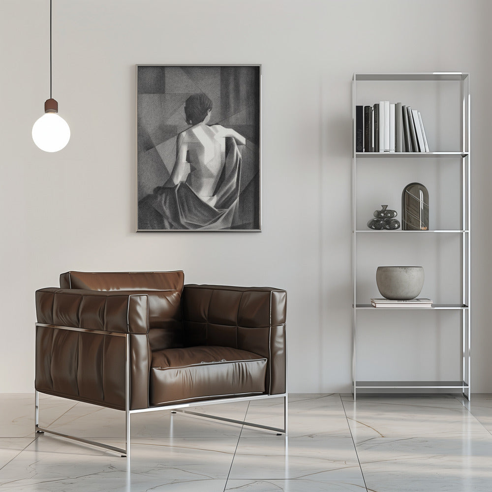 Wall art Study After Eugène Durieu & #039;s Seated Female Nude - 20-08-21