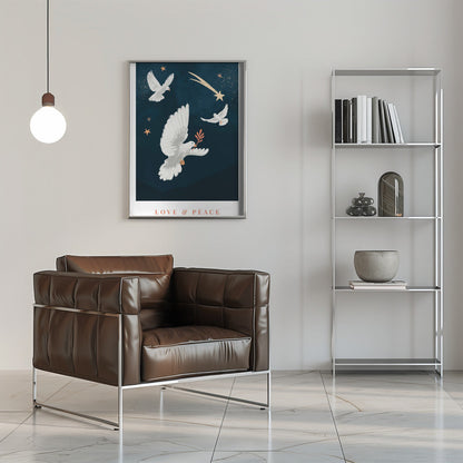 Wall art Love & Peace Canvas Print