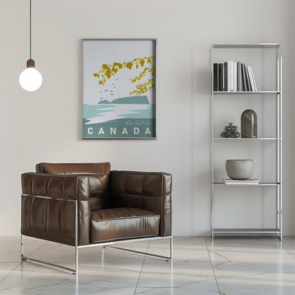 Wall art mellow anticipation Canadian Lakeland