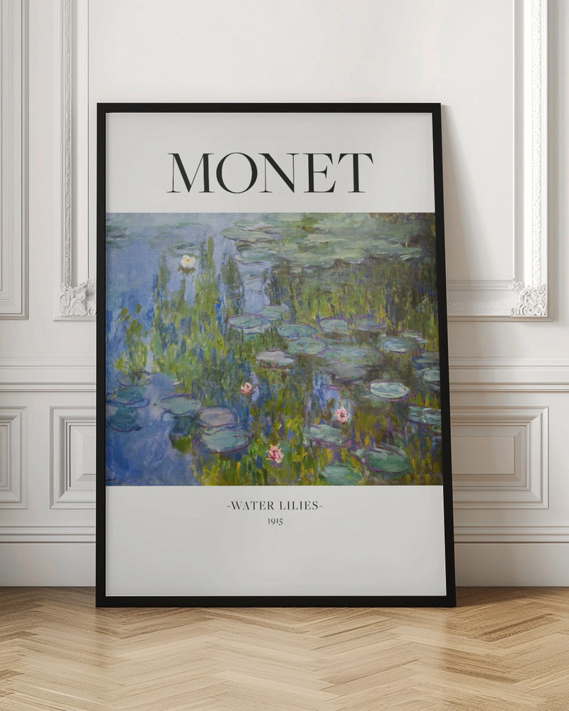 Monet Water Lilies 1915 Canvas Wall Art | Impressionist Museum Poster Print