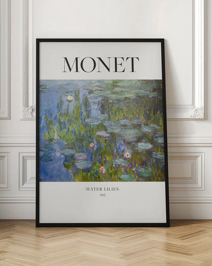 Monet Water Lilies 1915 Canvas Wall Art | Impressionist Museum Poster Print