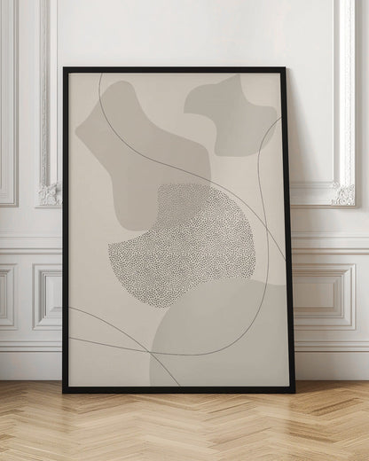 Art mural moderne du milieu du siècle n° 2 | marron