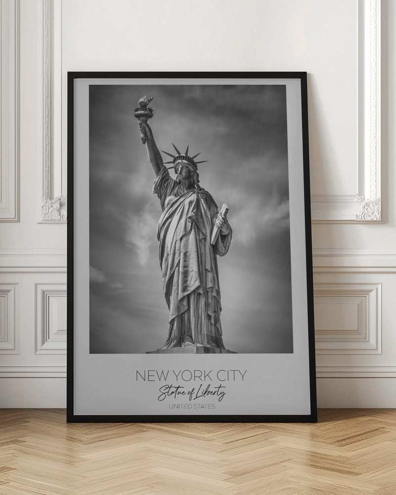 Black and White Statue of Liberty Canvas Wall Art | NEW YORK CITY Statue of Liberty