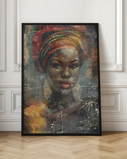 Art mural Illustration d'art africain Art mural 068