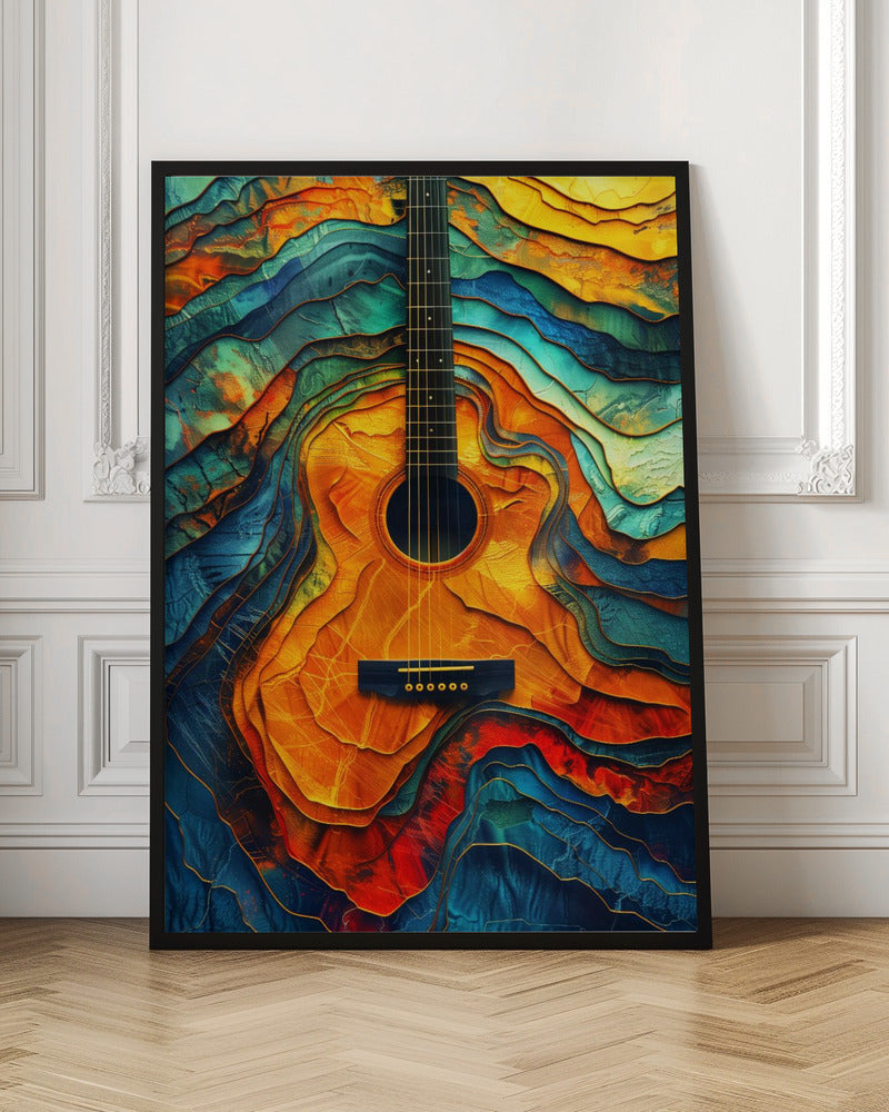 Impression sur toile Guitare Musique 6