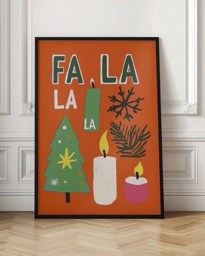 Wall art Fa la la Canvas Print