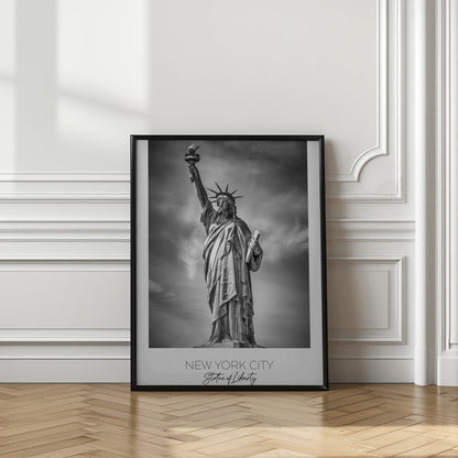 Black and White Statue of Liberty Canvas Wall Art | NEW YORK CITY Statue of Liberty