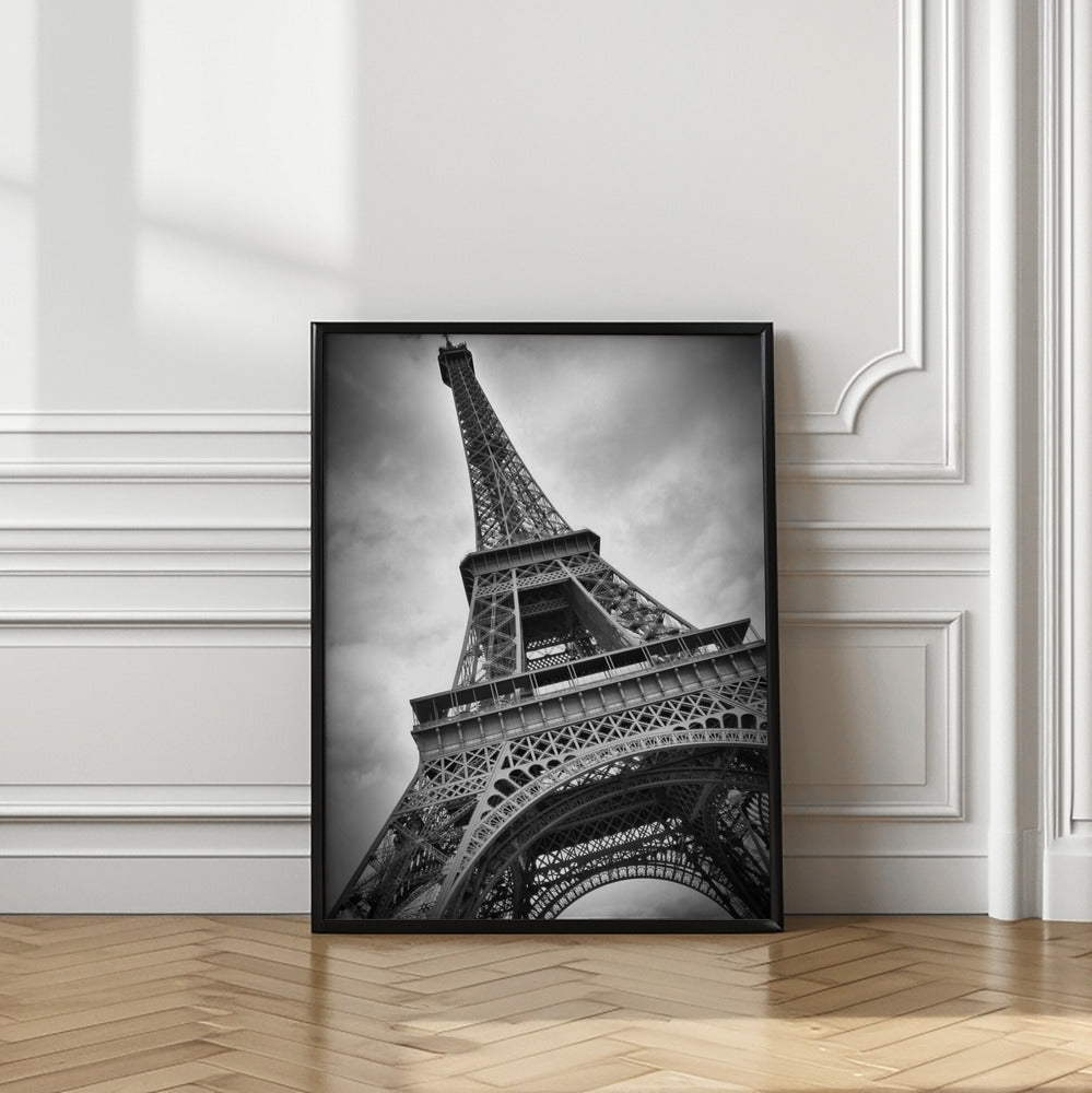 Black and White Eiffel Tower Canvas Wall Art | PARIS Eiffel Tower