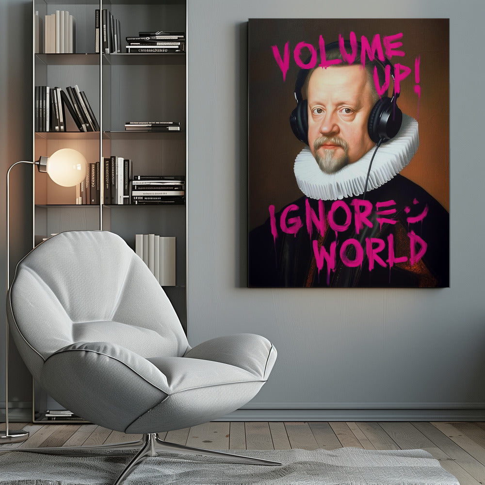 Impression sur toile « Augmenter le volume »