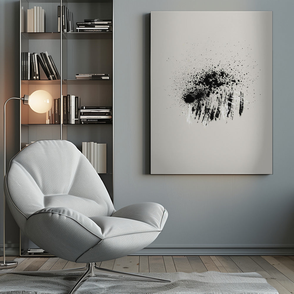 Wall art Brush splatters #3