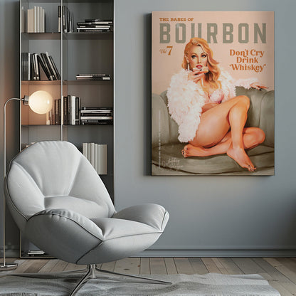 Décor mural Babes of Bourbon Vol 7 Sexy Fille Pin-up Vintage Whiskey